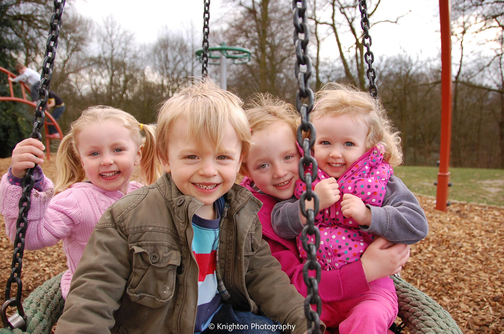young friends at the park