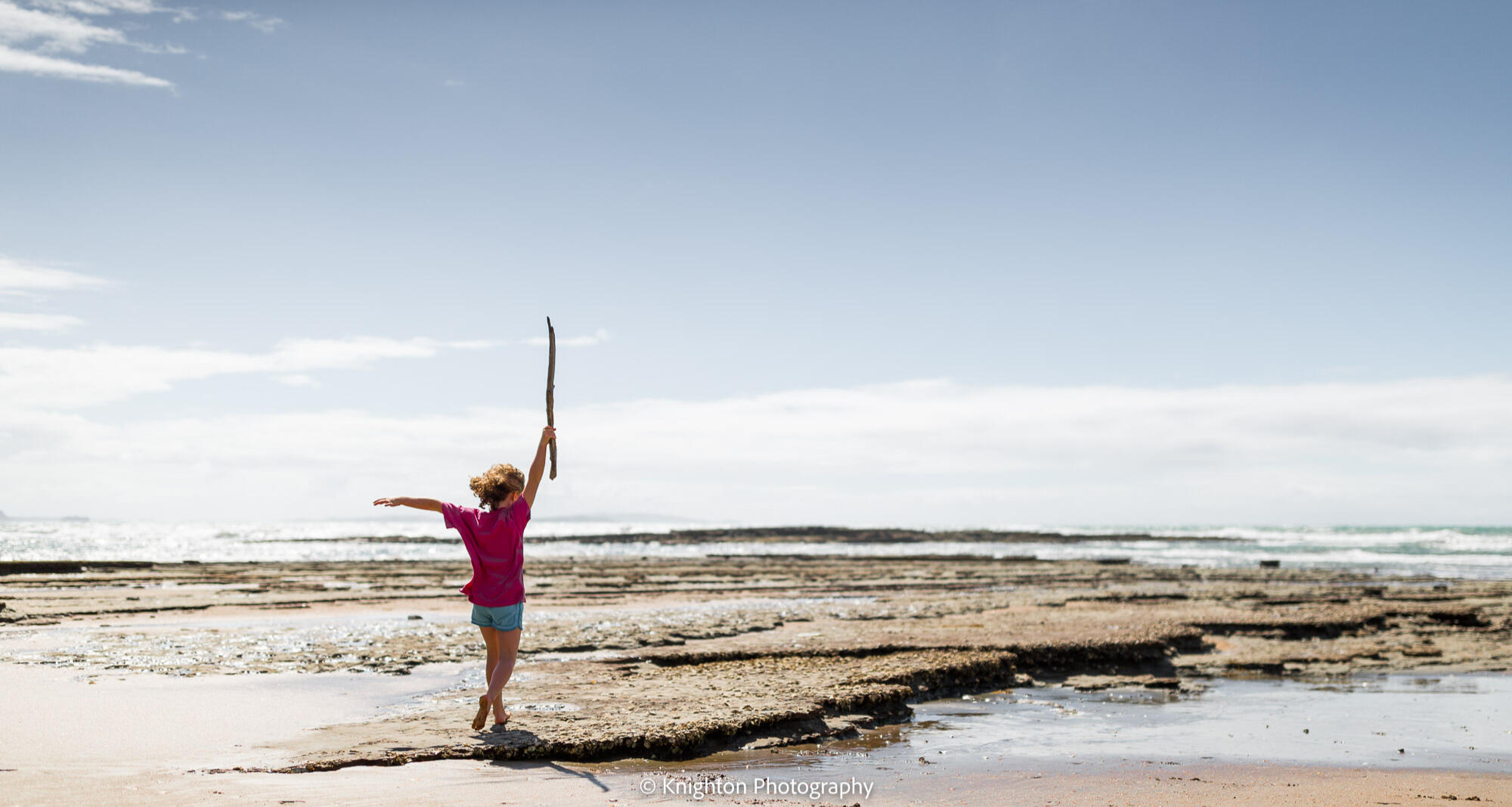 Portrait of girl at the beach